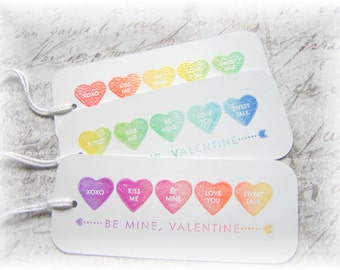 Valentine Tags - Conversation Hearts - Valentine Tags (6)