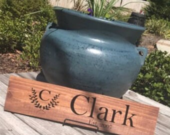 Personalized Last Name Plaque