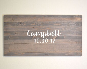Rustic Wedding Guestbook Alternative, Rustic wedding, Guest Book Alternative, Wedding Guest Book, Personalized Guestbook, Wooden Guestbook