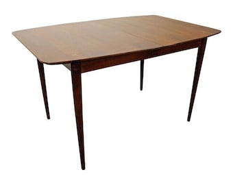 Mid-Century Modern American of Martinsville Walnut Surfboard Dining Table