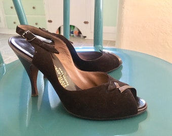 1940's Saks Fifth Avenue Slingback Heels