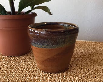Small Dark Brown Planter