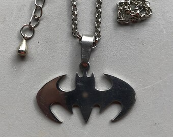 Batman Pendant Necklace, Stainless Steel pendant