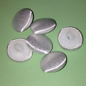 Bridal Buttons Satin Covered Buttons White Crepe Back x 10-40 9mm-14mm Wedding