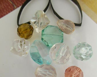 set of 10 plastic beads