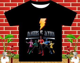 power ranger dino charge birthday shirt