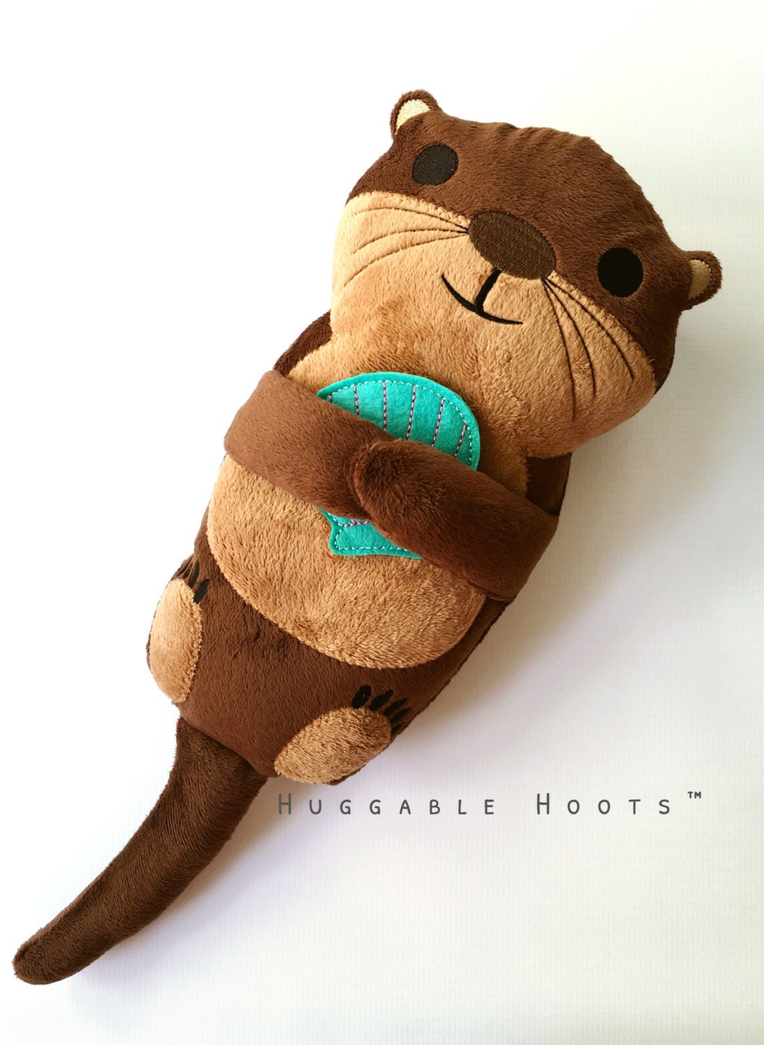 plush otter keychain