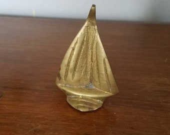 Small Brass Sailboat