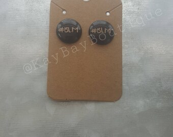 Black Lives Matter Stud Earrings