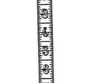 Unity Stamps Love Every Inch Red Rubber Cling Stamps