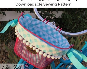 SEWING PATTERN The Mini Surfside Reversible Bike Basket Liner Digital Download