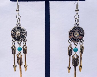 Shotgun Shell Earrings, with Arrows