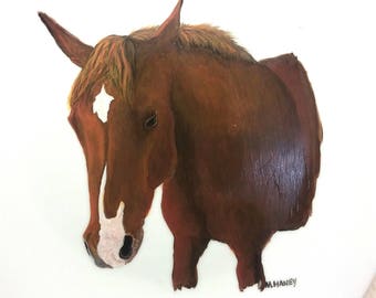 Hand Painted portraits of your pet on Glass 10"plates