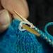 Cloud Knitting Stitch Marker -- Solid Ring Stitch Markers -- Set of 10