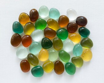 English Sea glass - Autumn / Fall - Lot DC1189