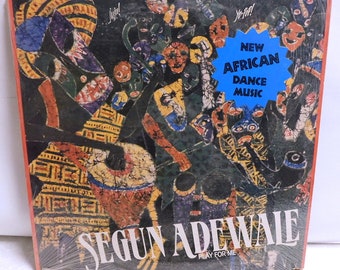 Segun Adewale Play for me - Vintage Vinyl Record Album lp Reggae Music 1984 Rounder 5015 EX/EXC