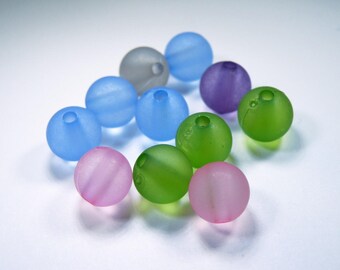 Transparent 5 mm round beads