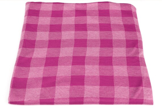 pink checkered flannel