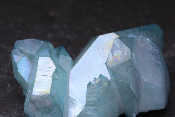 Aqua Aura Quartz Cluster 30g, Blue Aura Quartz, Aura Crystal, Aqua Angel Aura Quartz, Blue Quartz Cluster, Blue Crystal Cluster