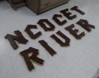 Molded Sign Letters wood look outside or inside decor DIY