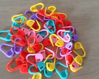 Steekmarkeerder 50 stks -plastic steekmarkeerder - haken en breien - Stitchmarkers 50 pcs- bright colours - knit&crochet
