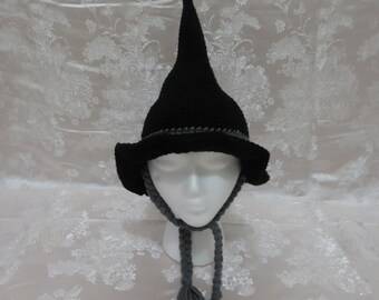 Crochet Wizard Hat, Halloween Costume Hat, Handmade Witch Hat,