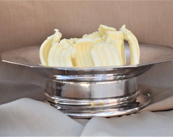 French vintage silver plated butter curler