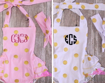 Baby girl Outfits, Baby Girl Clothes, Baby Girl Romper, baby romper, baby clothes, bubble romper, personalized, monogram, baby girl clothing