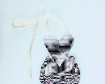 Baby Romper, baby girl clothes, Baby playsuit, Photography prop, Baby Bodysuit, Vintage Boho romper, Birthday outfit, babyshower gift