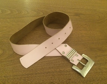 Vintage 80's Style Leather Belt