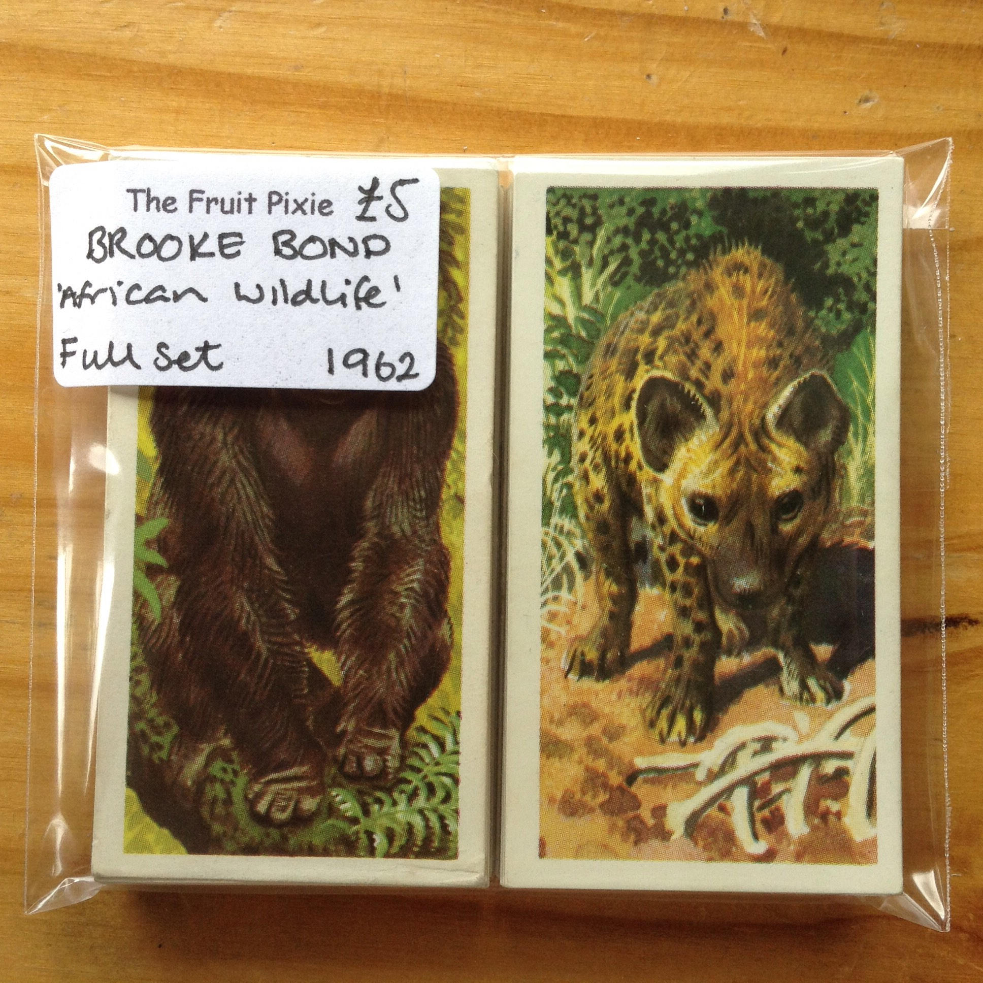 1962 'African Wildlife' Brooke Bond Tea Cards Full