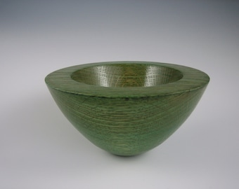 Wooden bowl, Ash, dyed with gloss lacquer finish, 3.25" tall x 6" diameter