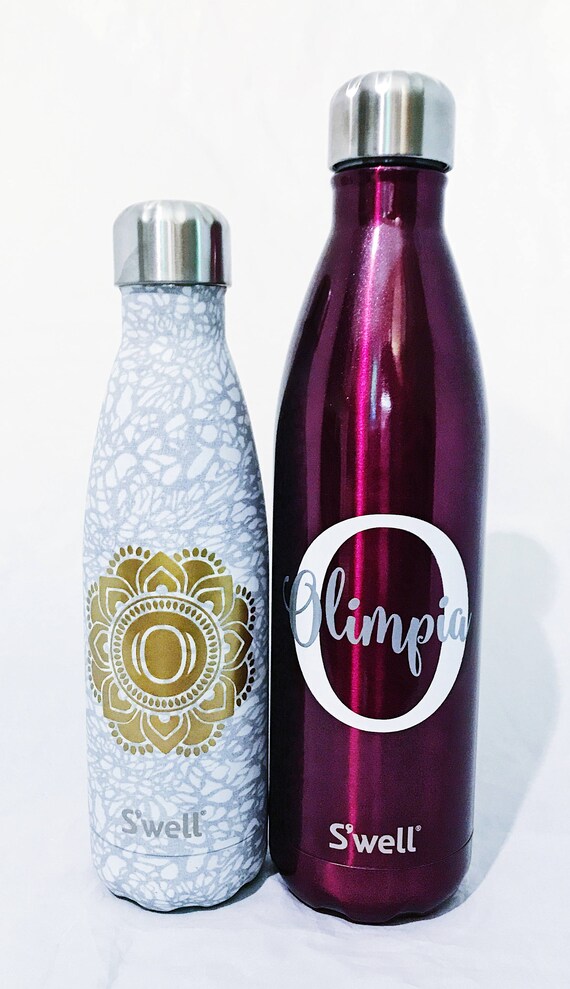 NEW White Lace Swell Bottle - Bridesmaids, Yoga, Monogram Swell, Personalized Swell, Custom Swell, Swell Bottle