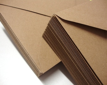 Fleck Kraft marrone riciclato buste - C5, C6, C7, 5 "x 7", 165mm, 155mm, 130mm, DL