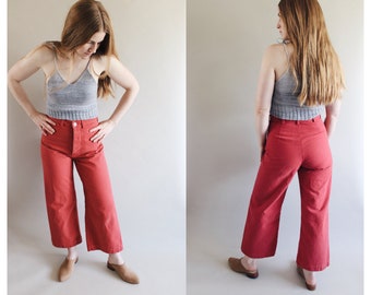 Persephone Pants in Soft Red - Made to order