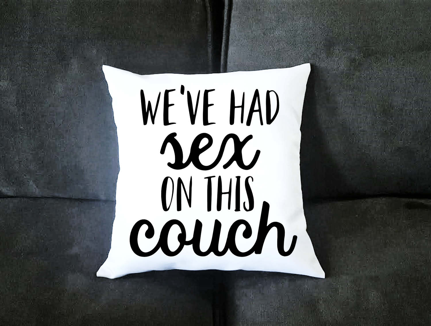 We Ve Had Sex On This Couch Funny Pillow Case