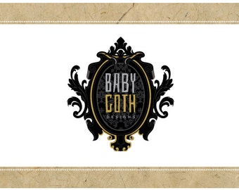 Custom Logo Design - PreDesigned Logo PreMade Logo Vector Logo Design - OOAK Logo - BABY GOTH Logo Branding - Gothic Logo - Victorian Logo