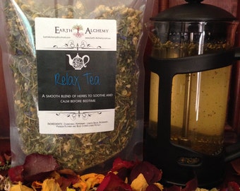 Relax Herbal Tea - Organic Herbal Infusion/Blend Calming