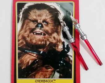 Earrings- Star Wars Light Saber- RED
