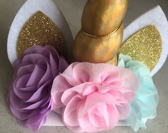 Unicorn Cake Topper, Unicorn Birthday, Birthday Party, Unicorn Cake, Gold Unicorn