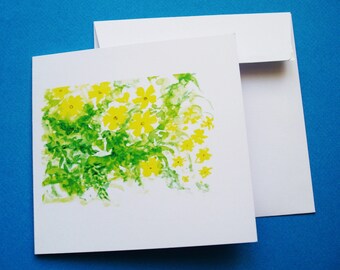 Card "Jasmine" greeting card with envelope.