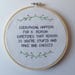 Custom Cross Stitch: Made to Order Request, inside joke, quote, lyric, poem funny insult design subversive customization