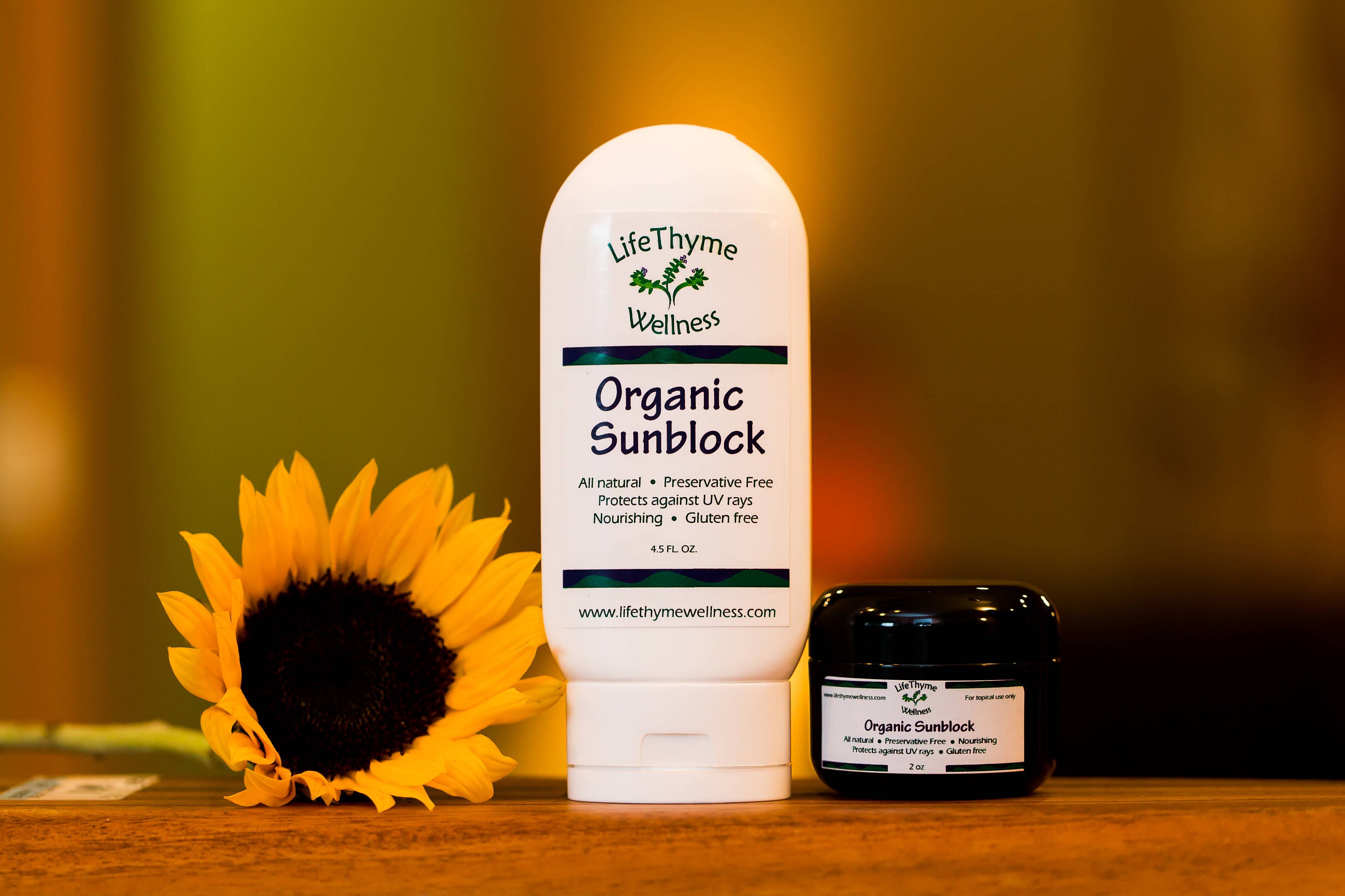 Organic Sunblock Zinc oxide 4 oz Moisturizing SPF 25 SPF 30