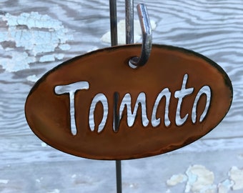 Garden Markers, Metal garden markers, Herb markers, Vegetable Garden Markers, Flower Garden Stakes, Custom Tags, Decorative Plant stakes