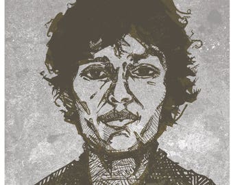 Richard Ramirez Illustrated Art Print