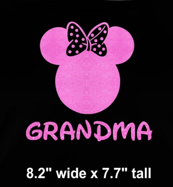 Minnie Mouse Grandma SVG JPEG instant digital file download
