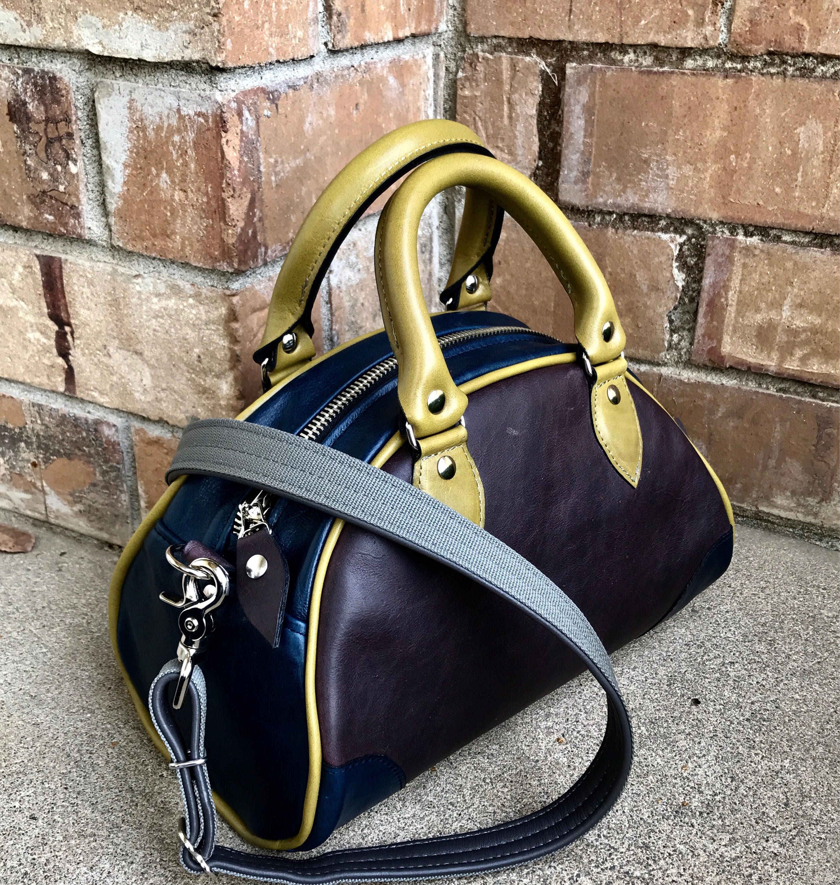 Leather Bowler, handbag, Satchel in YOUR CHOICE of leather with your