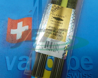 Vallorbe Glardon Saw Blades Jewelers 3/0 Saw Lames De Scie Swiss Original 1 Gross (1E)