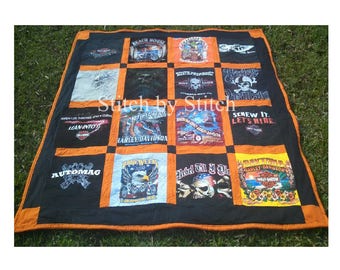 Harley Davidson (I SUPPLY THE SHIRTS) Theme Memory Quilts