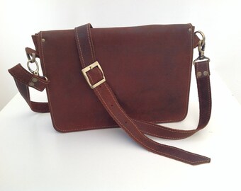 70's style leather Sling Bag